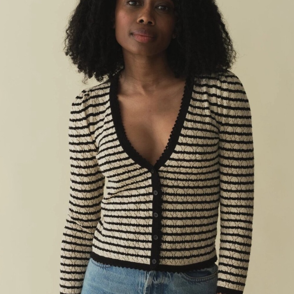 Doen Chandel Cardigan in Allaire Stripe XS